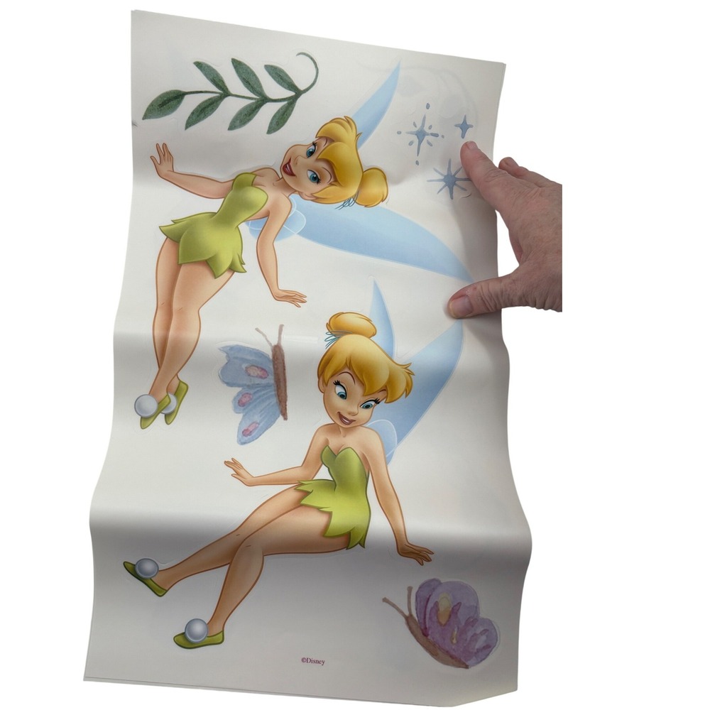 Vintage Disney Tinker Bell Self-Stick Room Appliques Unused & 100% Complete!